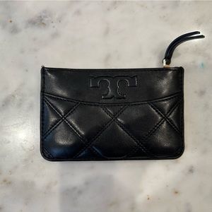 Tory Burch quilted leather card case